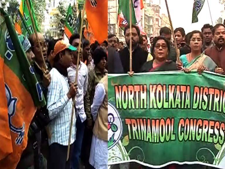 ‘প্রতিরোধ সঙ্কল্প অভিযান’: থানায় থানায় বিক্ষোভ বিজেপির, পাল্টা মিছিল তৃণমূলের, ঠিকঠাক ভোট হলে হেরে যাবে, আতঙ্কে লাগাতার আক্রমণ, দাবি মুকুলের, লোক কোথায়? পাল্টা কটাক্ষ পার্থর BJP lodges protest in front of police stations, Mukul attacks tmc, partha hits back ‘প্রতিরোধ সঙ্কল্প অভিযান’: থানায় থানায় বিক্ষোভ বিজেপির, পাল্টা মিছিল তৃণমূলের, ঠিকঠাক ভোট হলে হেরে যাবে, আতঙ্কে লাগাতার আক্রমণ, দাবি মুকুলের, লোক কোথায়? পাল্টা কটাক্ষ পার্থর