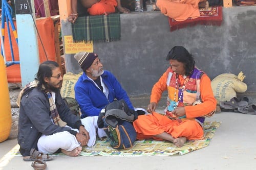 গঙ্গাসাগরের অন্যতম আকর্ষণ বিভিন্ন ধরনের সাধু