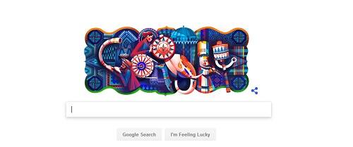Google Doodle celebrates India’s 69th Republic Day ডুডলের মাধ্যমে ভারতের ৬৯-তম প্রজাতন্ত্র দিবসে শ্রদ্ধা গুগলের