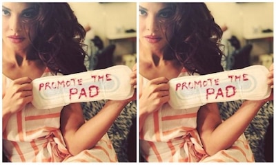 Jacqueline Fernandez trolling for photo with lipstick written pad for the promotion of akshay kumar padman প্যাডম্যান চ্যালেঞ্জ: স্যানিটারি ন্যাপকিনে লিপস্টিক দিয়ে প্যাডের প্রচার লিখে ট্রোলড জ্যাকলিন