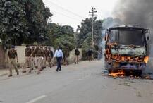 ছাত্র হত্যার পর অশান্ত এলাহাবাদ, বাসে আগুন দিল বিক্ষোভকারীরা