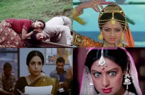 হিম্মতওয়ালা, সদমা, নাগিনা, মিস্টার ইন্ডিয়া, চাঁদনী, নিগাহেঁ, লাডলার মতো বহু সুপারহিট ছবিতে অভিনয় করেছেন শ্রীদেবী। মাত্র ৫৪ বছর বয়সে তিনি প্রয়াত হলেন। দেখে নেওয়া যাক তাঁর অভিনীত ছবিগুলির সবচেয়ে জনপ্রিয় ১০টি গান