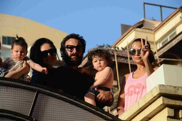 তৈমুরের ছবি সোশ্যাল মিডিয়ায় এলেই প্রচুর লাইক ও কমেন্ট দেখা যায়। (ছবি-মানব মঙ্গলানি)।