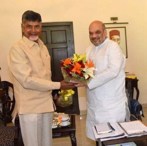 TDP chief's criticism of Centre untrue & baseless, claims Amit Shah, letter full of flas promises, counters Naidu কেন্দ্রের বিরুদ্ধে চন্দ্রবাবুর অভিযোগ ভিত্তিহীন, দাবি অমিত শাহের, পাল্টা টিডিপি প্রধানের