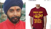 বিজেপি নেতার কোম্পানির শার্টে কাশ্মীরের মানবঢালের ছবি, বিতর্ক