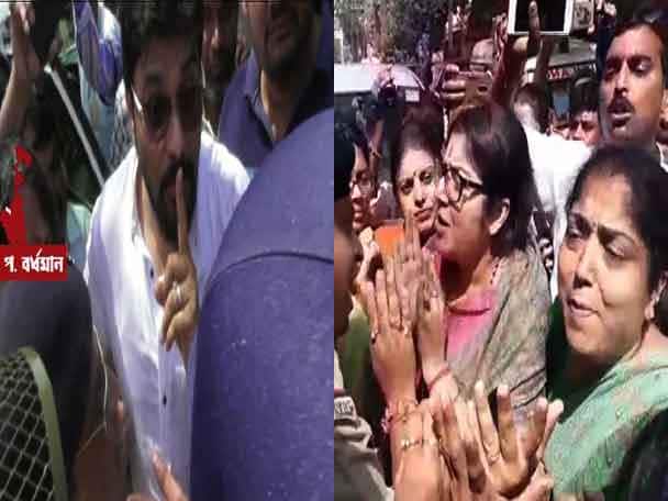 আসানসোলে পথে আটকাল পুলিশ, এফআইআর, পাল্টা বাবুলেরও Babul Supriyo and Locket Chattopadhyay stopped by police while they are trying to go to Asansol আসানসোলে পথে আটকাল পুলিশ, এফআইআর, পাল্টা বাবুলেরও