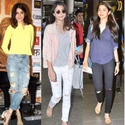 সম্প্রতি অনুষ্কা শর্মাকেও র‌্যাগড জিনসে দেখা গিয়েছে