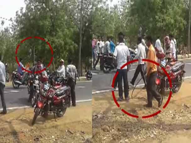 On the second day of submission of nomination, situation is tensed at Birbhum's Labhpur পঞ্চায়েত মনোনয়নের দ্বিতীয় দিনে উত্তপ্ত বীরভূমের লাভপুর, ব্লক অফিসের সামনে তরোয়াল হাতে দুষ্কৃতীরা