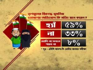 বিজেপির উত্থানে তৃণমূলের লাভ? ৪৩%- বলেছে 'হ্যাঁ', ৪৬% 'না': এবিপি আনন্দ-সি ভোটার সমীক্ষা