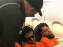 মজাদার ভিডিও: বিমান যাত্রার সময় শিখরের ধবনের \'দুষ্টুমি\', সাকিব আল হাসান, রশিদ খানের সঙ্গে খুনসুটি