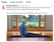 ‘বক্রাসন’-এর উপকারিতা বোঝালেন প্রধানমন্ত্রী, শেয়ার করলেন যোগব্যায়ামের ভিডিও