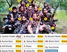 বুরহান ওয়ানির গোটা দল শেষ, ১০ জন খতম, এক জঙ্গির আত্মসমর্পণ