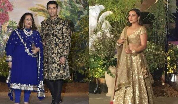 মাকে নিয়ে পৌঁছন কর্ণ জোহর, একাই আসেন রানী মুখোপাধ্যায়।