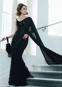 কান চলচ্চিত্র উৎসব, দেখুন সব্যসাচীর কালো শাড়িতে কঙ্গনাকে