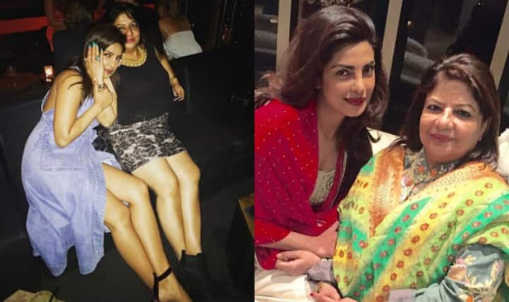 প্রিয়ঙ্কা চোপড়া ও মধু চোপড়া।