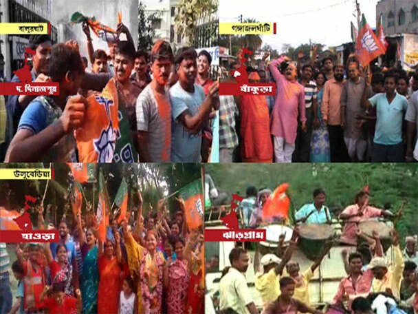 Panchayat Polls: BJP incresase strength, emerge second পঞ্চায়েত ভোট: পুরুলিয়া, জঙ্গলমহলে তৃণমূলকে জোর ধাক্কা দিয়ে পঞ্চায়েত সমিতিতে থাবা বসাল বিজেপি