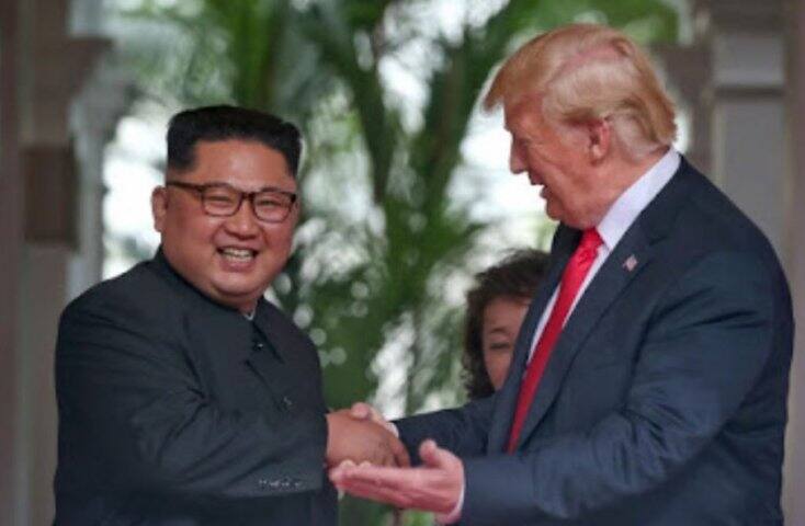 পরমাণু নিরস্ত্রীকরণের বদলে চাই নিরাপত্তার গ্যারান্টি, ট্রাম্পকে প্রতিশ্রুতি কিম জং উনের Kim promises complete denuclearisation in return for security guarantees from Trump পরমাণু নিরস্ত্রীকরণের বদলে চাই নিরাপত্তার গ্যারান্টি, ট্রাম্পকে প্রতিশ্রুতি কিম জং উনের