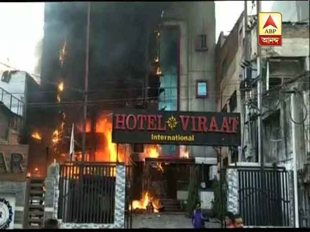 5 die in fire at two hotels in Lucknow লখনউয়ে হোটেলে আগুন, ধোঁয়ায় দম আটকে মৃত ৫