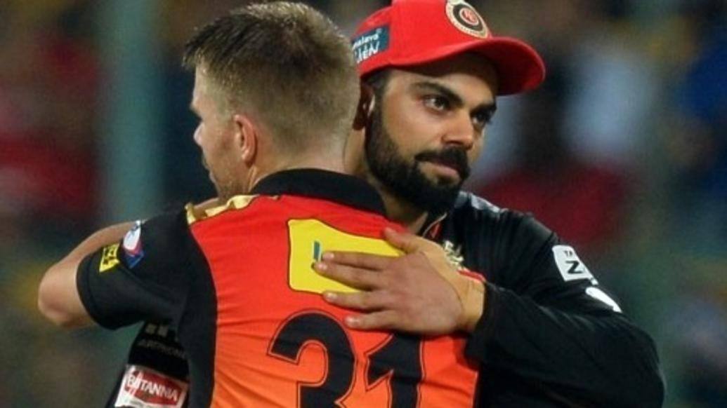 David Warner immensely impressed with Virat Kohli’s fitness কোহলির ফিটনেসে মুগ্ধ ওয়ার্নারের মন্তব্য, 'তুমি তো চিন্নাস্বামীর বাইরে বল পাঠিয়ে দেবে'