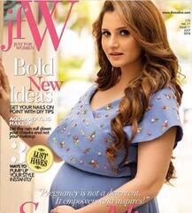 দেখুন, বেবি বাম্প নিয়ে একটি পত্রিকার জন্য ফটোশ্যুট সানিয়া মির্জার