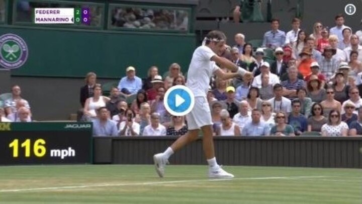 WATCH: Roger Federer plays Sachin's shot in tennis match, ICC takes this action টেনিস ম্যাচে সচিনের মতো শট ফেডেরারের, র‌্যাঙ্কিংয়ে ‘এক নম্বরে’ রাখল আইসিসি