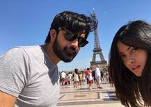 দেখুন! স্বামীর সঙ্গে প্যারিসে ছুটি কাটাচ্ছেন মুনমুন কন্যা রিয়া সেন