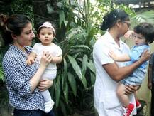 এক সঙ্গে খেলার মাঠে তৈমুর, ইনায়া