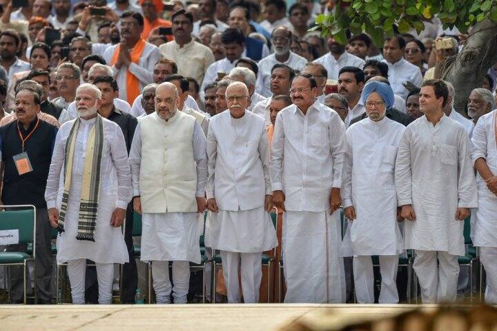 বাজপেয়ীর মৃত্যুতে দল নির্বিশেষে রাজনৈতিক মহলে শোকের ছায়া। ছবি সৌজন্যে পিটিআই