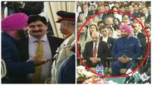 ছবিতে দেখুন, ইমরানের শপথে বসলেন পাক অধিকৃত কাশ্মীরের প্রেসিডেন্টের পাশের আসনে,  আলিঙ্গন পাক সেনাপ্রধানের সঙ্গে, বিতর্কে সিধু