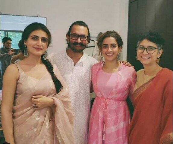 আমির ও কিরণের সঙ্গে ফতিমা, সানায়া।