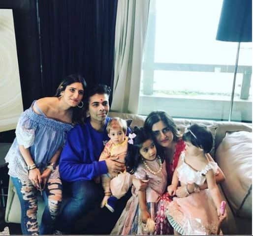 কর্ণ জোহরের দুই ছেলেমেয়ে যশ ও রুহিও পালন করল রাখিবন্ধন উৎসব। 