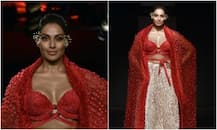ল্যাকমে ফ্যাশন সপ্তাহে লাল পোশাকে বিপাশা