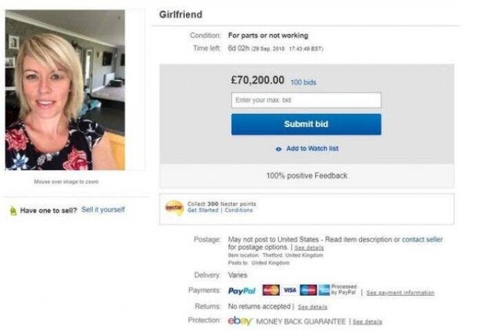 ওই পোস্ট সারা বিশ্বে ভাইরাল হয়ে যাওয়ায় ২৪ ঘণ্টা পর তা সাইট থেকে সরিয়ে দেওয়া হয়। কেলির জন্য সব থেকে বেশি দাম ওঠে ভারতীয় মুদ্রায় ৮৮ লাখ টাকা! পরে অবশ্য ডেল কেলির কাছে স্বীকার করেন, মজা করতে গিয়েই এই কাণ্ড ঘটিয়েছেন তিনি, কেলিকে বড্ড ভালবাসেন, তাঁকে হারাতে চান না।