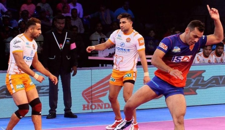 Pro Kabaddi League- Dabang Delhi has won Puneri Paltan match with very little difference প্রো কবাডি লিগের অন্য ম্যাচে দাবাং দিল্লি হারাল পুনেরি পল্টনকে