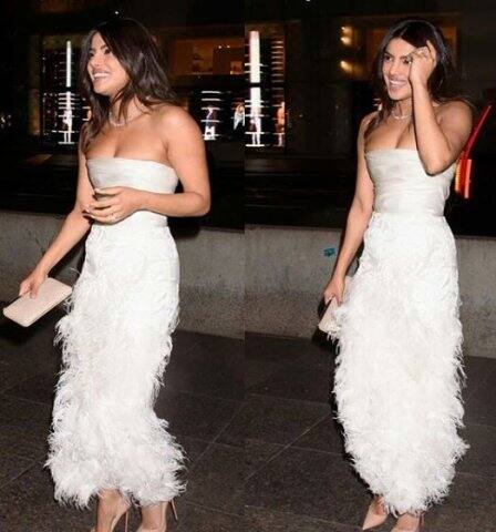 অনুষ্ঠানে যোগ দেন প্রিয়ঙ্কার হবু ননদ ড্যানিয়েলি জোনাস ও তাঁর মেয়ে এলিনা। 