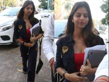 মুম্বইয়ে একটি সেলুনের বাইরে দেখা গেল শাহরুখ-কন্যা সুহানাকে