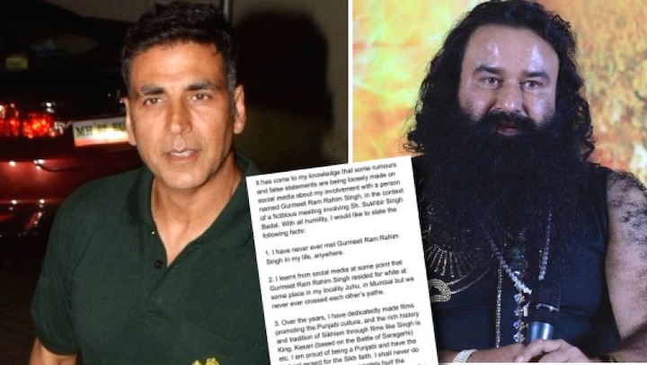 Akshay Kumar denies arranging any meeting between Dera head and Sukhbir রাম রহিমের সঙ্গে সুখবীর সিংহ বাদলের বৈঠকের ব্যবস্থা করে দেওয়ার অভিযোগ অস্বীকার অক্ষয় কুমারের