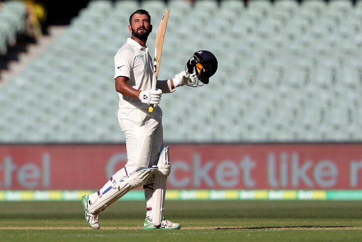 Adelaide Test: Cheteswar Pujara's maiden hundred in Australia bails India out of trouble অ্যাডিলেড টেস্ট: একা লড়াই করে শতরান পূজারার, প্রথম দিনের শেষে ভারতের স্কোর ২৫০/৯