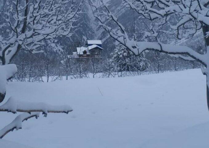ছবি দেখেই বোঝা যাচ্ছে, কী পরিমাণ বরফ পড়েছে। গোটা হিমাচল প্রায়ই শ্বেতশুভ্র হয়ে গিয়েছে। সব রাস্তা ঢেকে গিয়েছে। চারদিকে শুধুই বরফের চাদর।