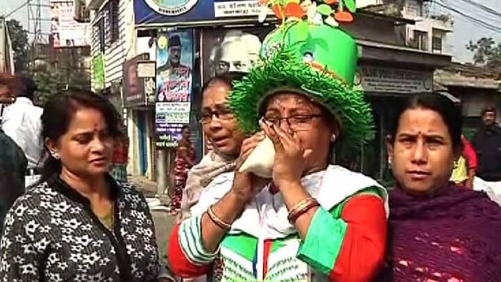 উত্সাহে ভরপুর তৃণমূল কর্মীরা