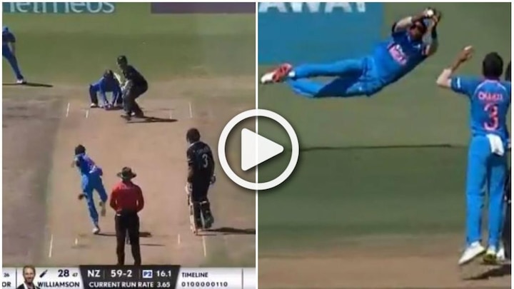 Hardik Pandya takes a one-handed stunner on return to international cricket after 4 months দেখুন: চার মাস পর আন্তর্জাতিক ক্রিকেটে ফিরে এক হাতে দুরন্ত ক্যাচ হার্দিকের