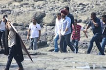 ছবিতে দেখুন: বাবার সঙ্গে স্যাক্রেড গেমস টু এর শুটিং-এ ছোট্ট তৈমুর