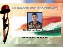 নৌসেরা সেক্টরে বিস্ফোরণে নিহত মেজর চিত্রেশ সিংহ বিস্তকে শেষশ্রদ্ধা জানালো দেহরাদুন