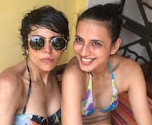 বিকিনি পরে পুলে স্নান, বান্ধবীদের সঙ্গে ছবি পোস্ট করলেন মন্দিরা বেদী