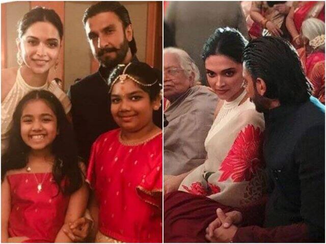 বিয়েবাড়িতে দীপবীর, নজরকাড়া ছবি পোস্ট করলেন সোশ্যাল মিডিয়ায় Deepika Padukone & Ranveer Singh make a STUNNING pair as they attend a wedding বিয়েবাড়িতে দীপবীর, নজরকাড়া ছবি পোস্ট করলেন সোশ্যাল মিডিয়ায়