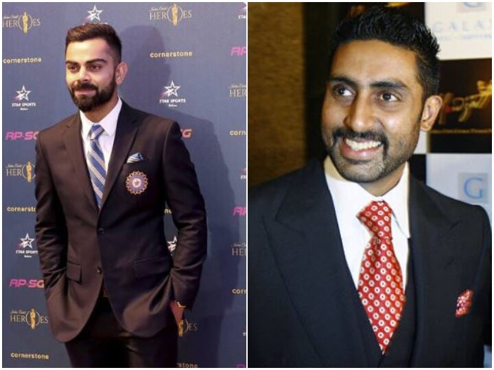 Abhishek Bachchan trolls Virat Kohli after pic with Kane হ্যারি কেনের সঙ্গে ছবি তোলায় ‘চেলসি সমর্থক’ বিরাট কোহলিকে কটাক্ষ অভিষেক বচ্চনের