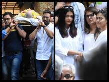 বীরু দেবগনের শেষকৃত্যানুষ্ঠানে কেঁদে ফেললেন পুত্রবধূ কাজল, সান্ত্বনা দিলেন ঐশ্বর্য রাই বচ্চন