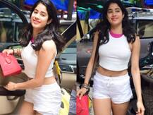 জিমের বাইরে চনমনে মেজাজে জাহ্নবী কপূর