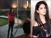 শ্যুটিংয়ের সেটে সহকর্মীদের সঙ্গে কৌতুক সানি লিওনের, ভিডিও ভাইরাল