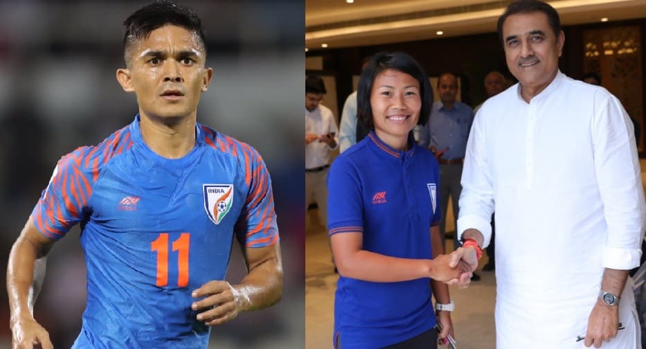 Sunil Chhetri named AIFF player of the year for sixth time ষষ্ঠবার বর্ষসেরা ফুটবলার হলেন সুনীল ছেত্রী, মহিলাদের মধ্যে সেরা আশালতা